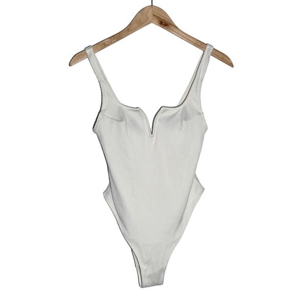H&M Other - H&M | Women | Padded Cup White One Piece Swimsuit | Size Small